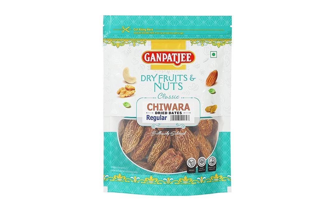 Ganpatjee Chiwara Dried Dates Regular   Pack  250 grams